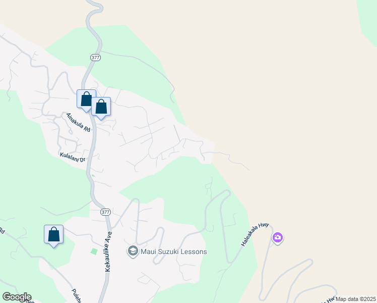 map of restaurants, bars, coffee shops, grocery stores, and more near 908 Upper Kimo Drive in Kula