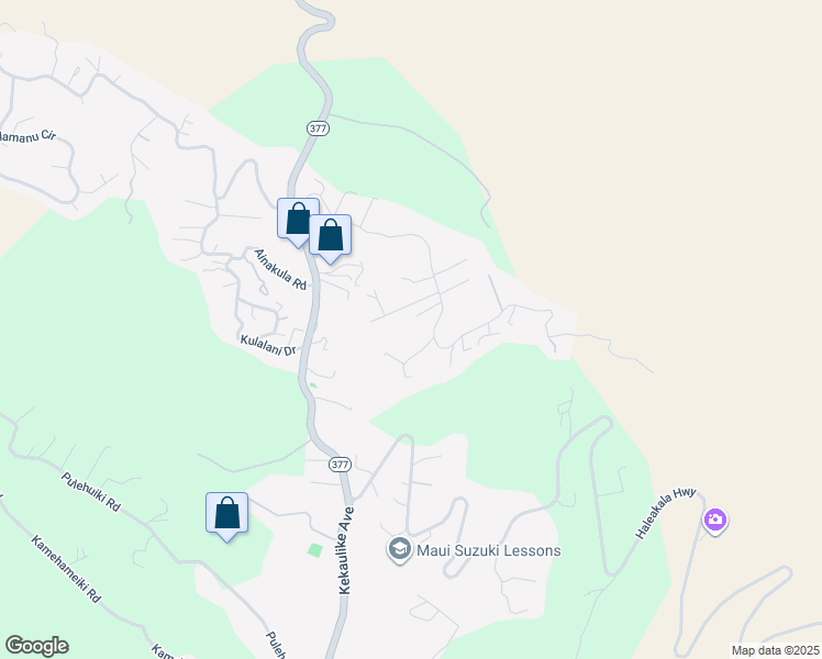 map of restaurants, bars, coffee shops, grocery stores, and more near 37 Meakoho Place in Kula