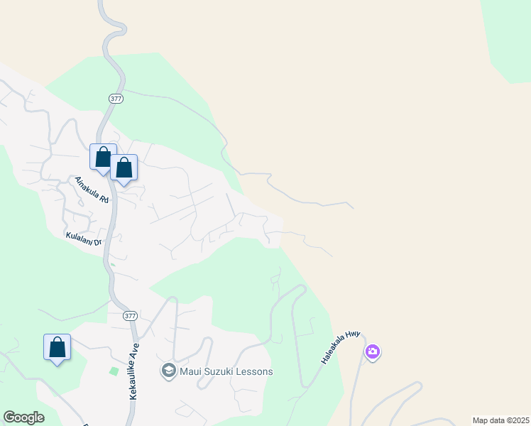 map of restaurants, bars, coffee shops, grocery stores, and more near 993 Upper Kimo Drive in Kula