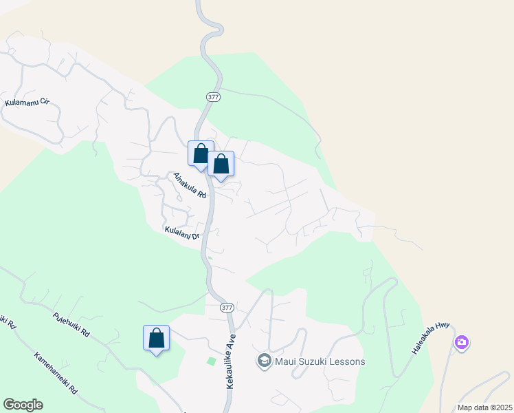 map of restaurants, bars, coffee shops, grocery stores, and more near 90 Alanuilili Place in Kula