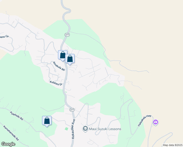 map of restaurants, bars, coffee shops, grocery stores, and more near 10 Meakoho Place in Kula