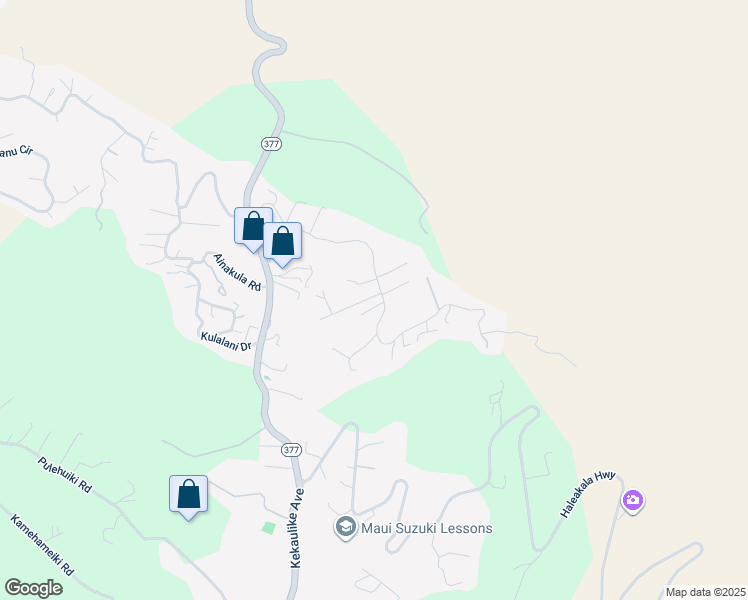 map of restaurants, bars, coffee shops, grocery stores, and more near 10 Meakoho Place in Kula