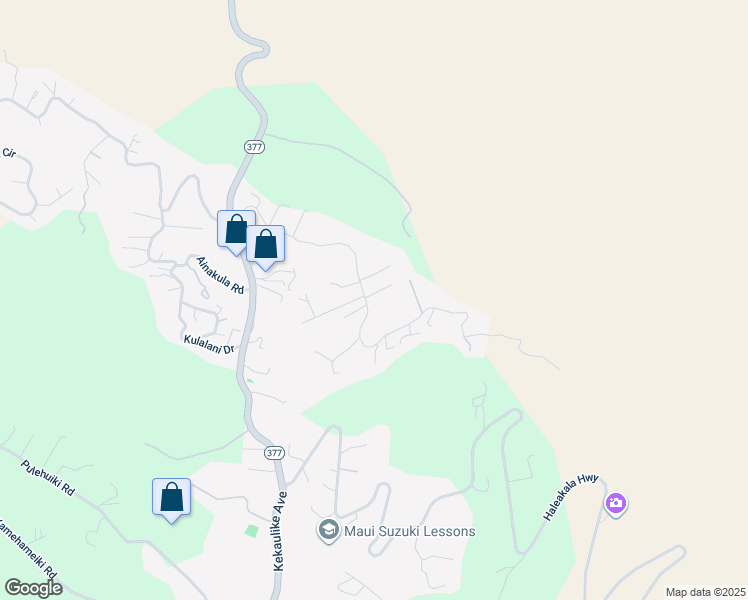 map of restaurants, bars, coffee shops, grocery stores, and more near 10 Upu Place in Kula