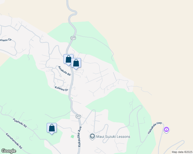 map of restaurants, bars, coffee shops, grocery stores, and more near 90 Alanuilili Place in Kula