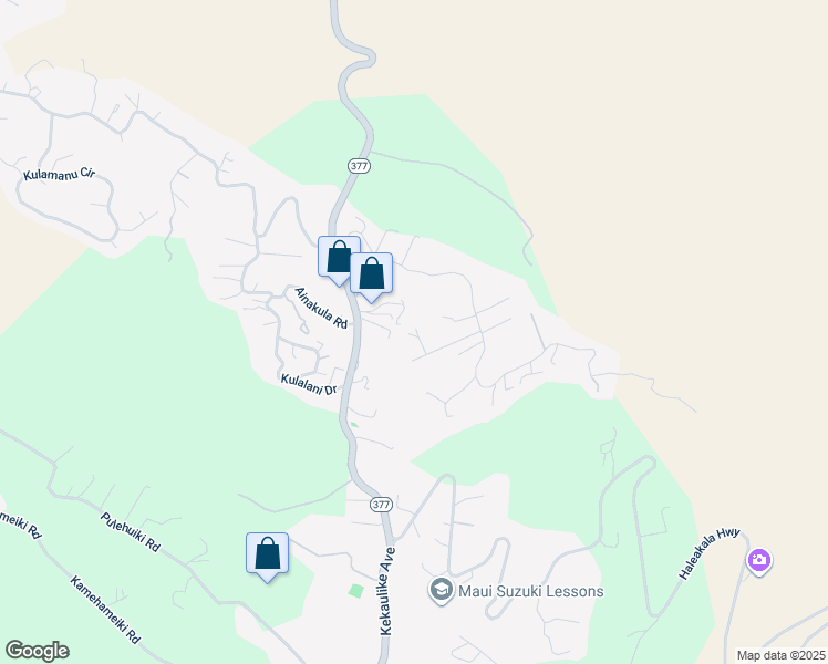 map of restaurants, bars, coffee shops, grocery stores, and more near 160 Alanuilili Place in Kula