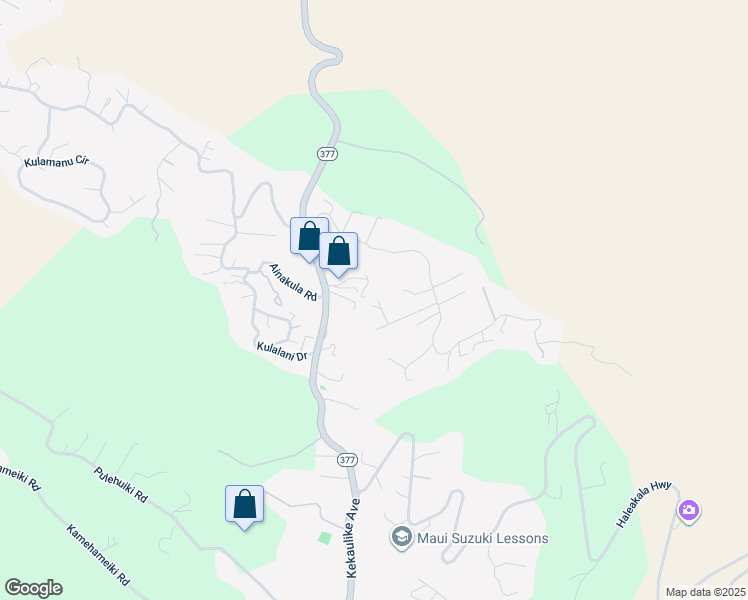 map of restaurants, bars, coffee shops, grocery stores, and more near 160 Alanuilili Place in Kula