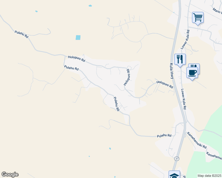 map of restaurants, bars, coffee shops, grocery stores, and more near 29 Kolonahe Place in Kula