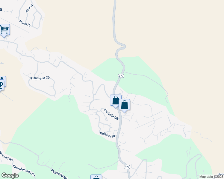 map of restaurants, bars, coffee shops, grocery stores, and more near Haleakala Highway in Maui County