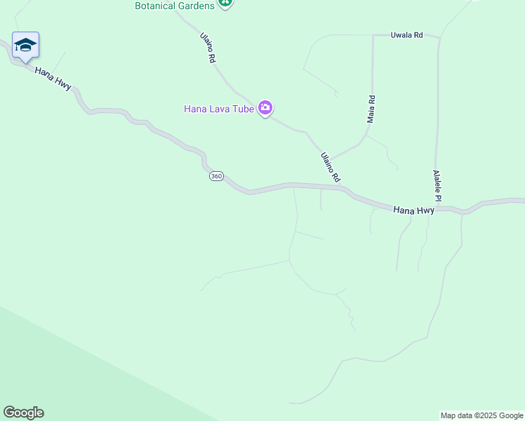 map of restaurants, bars, coffee shops, grocery stores, and more near 2660 Hana Highway in Hana
