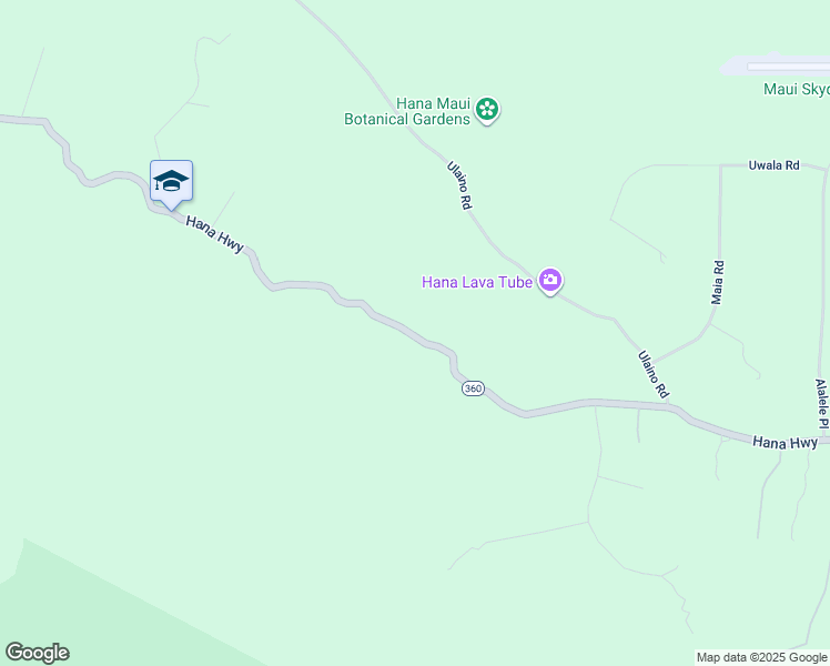 map of restaurants, bars, coffee shops, grocery stores, and more near 2473 Hana Highway in Hana