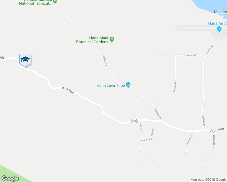 map of restaurants, bars, coffee shops, grocery stores, and more near 241 Ulaino Road in Hāna