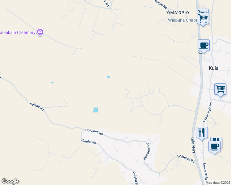 map of restaurants, bars, coffee shops, grocery stores, and more near 416 Huahua Place in Kula