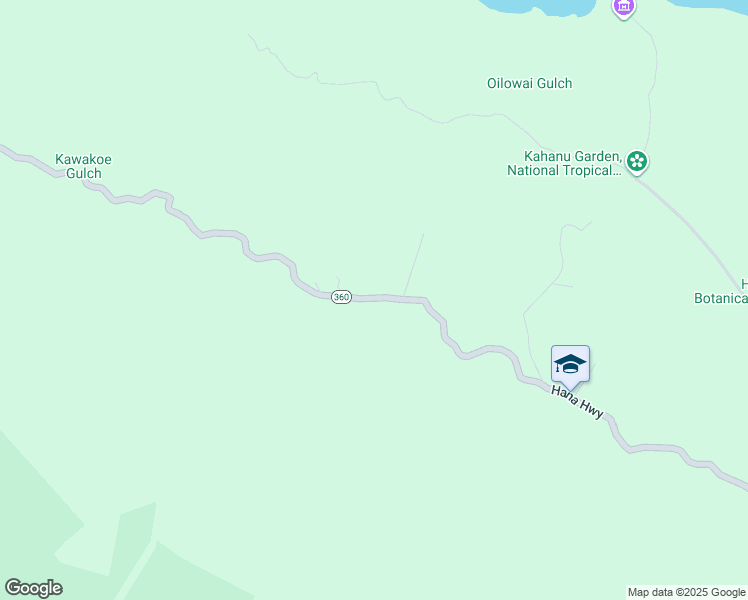 map of restaurants, bars, coffee shops, grocery stores, and more near 1772 Hana Highway in Hana