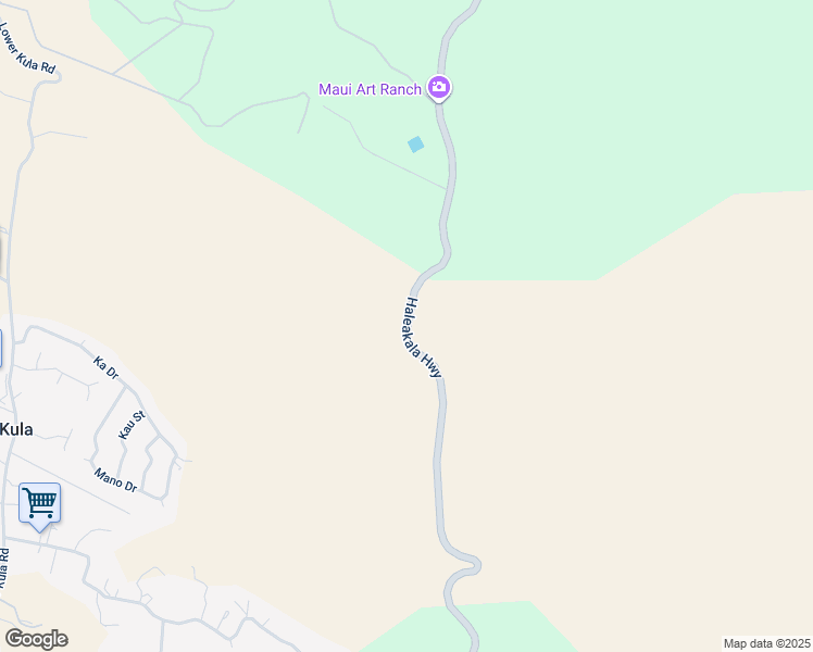 map of restaurants, bars, coffee shops, grocery stores, and more near Haleakala Highway in Maui County