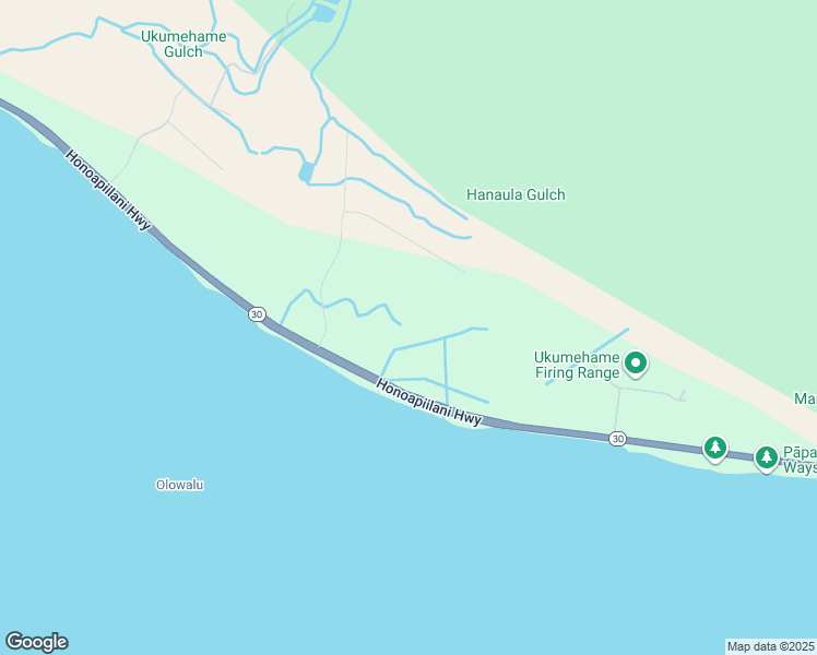 map of restaurants, bars, coffee shops, grocery stores, and more near Pohaku Aeko Street in Maui County