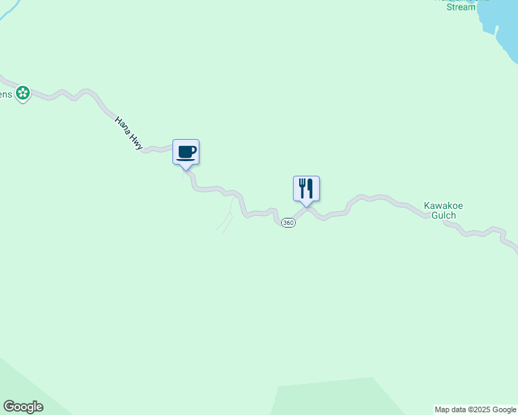 map of restaurants, bars, coffee shops, grocery stores, and more near 979 Hana Highway in Maui County