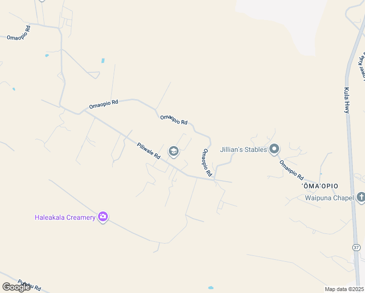 map of restaurants, bars, coffee shops, grocery stores, and more near 310 Piliwale Road in Kula