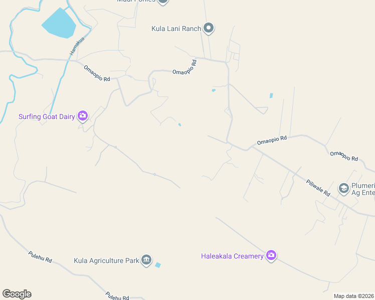 map of restaurants, bars, coffee shops, grocery stores, and more near 2301 Omaopio Road in Kula