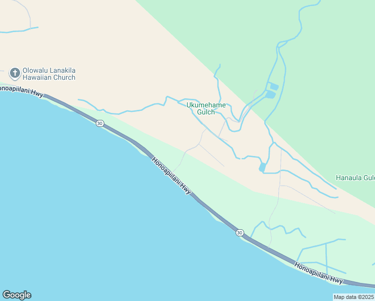 map of restaurants, bars, coffee shops, grocery stores, and more near Ehehene Street in Maui County