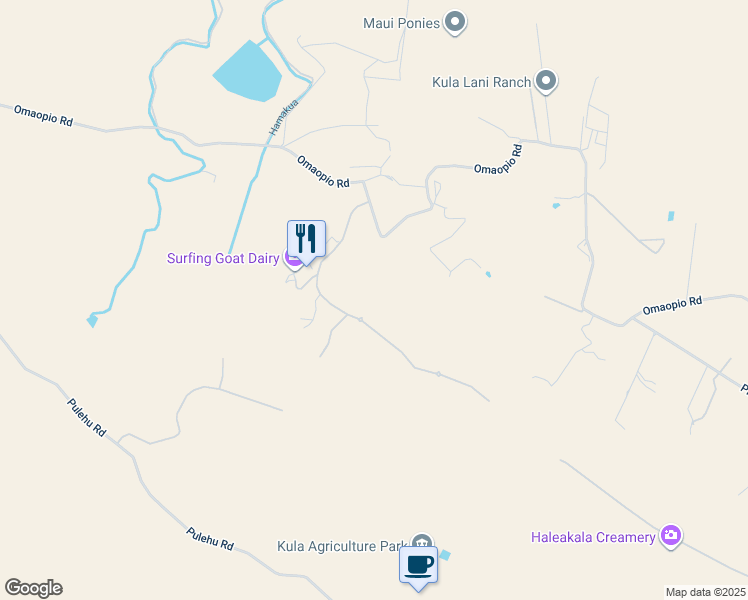 map of restaurants, bars, coffee shops, grocery stores, and more near 83 Ikena Kai Place in Kula