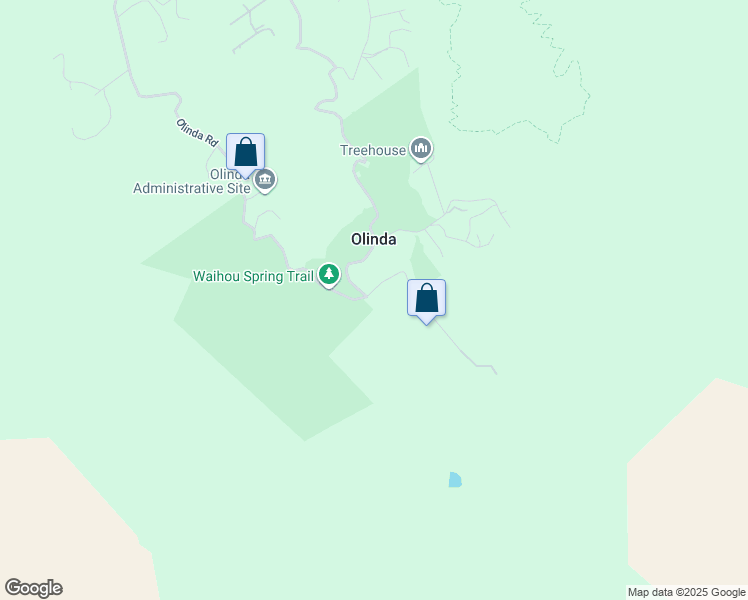 map of restaurants, bars, coffee shops, grocery stores, and more near 2640 Olinda Road in Makawao