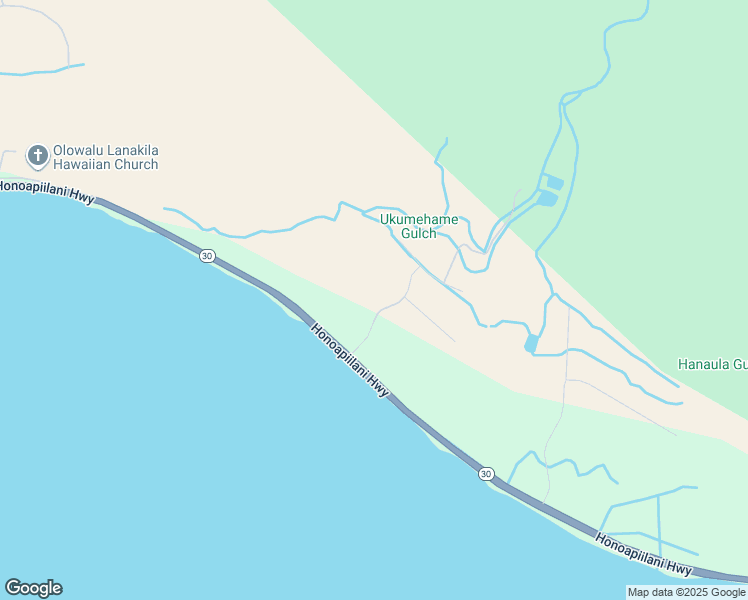 map of restaurants, bars, coffee shops, grocery stores, and more near Ehehene Street in Maui County