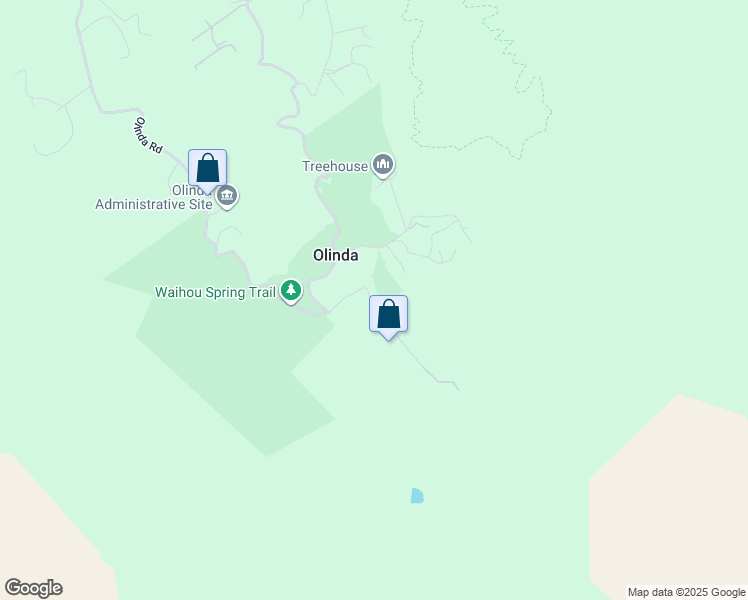 map of restaurants, bars, coffee shops, grocery stores, and more near 2645 Olinda Road in Makawao
