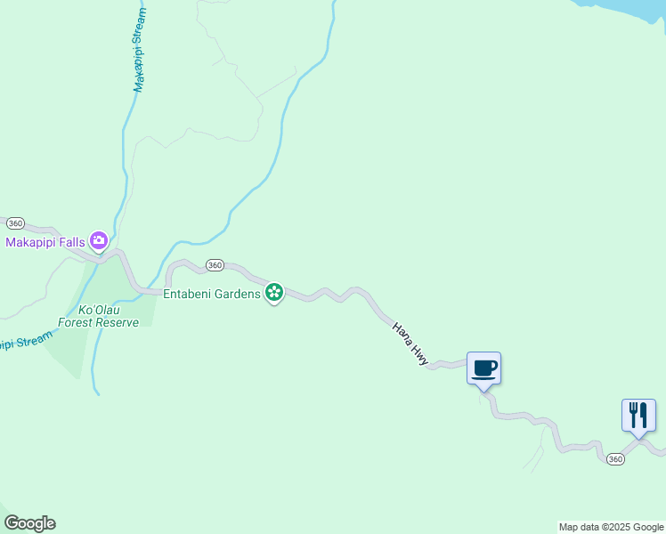 map of restaurants, bars, coffee shops, grocery stores, and more near 20 Hana Highway in Paia