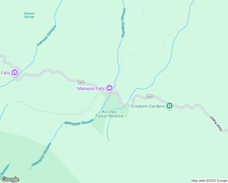 map of restaurants, bars, coffee shops, grocery stores, and more near 110 Nahiku Road in Maui County