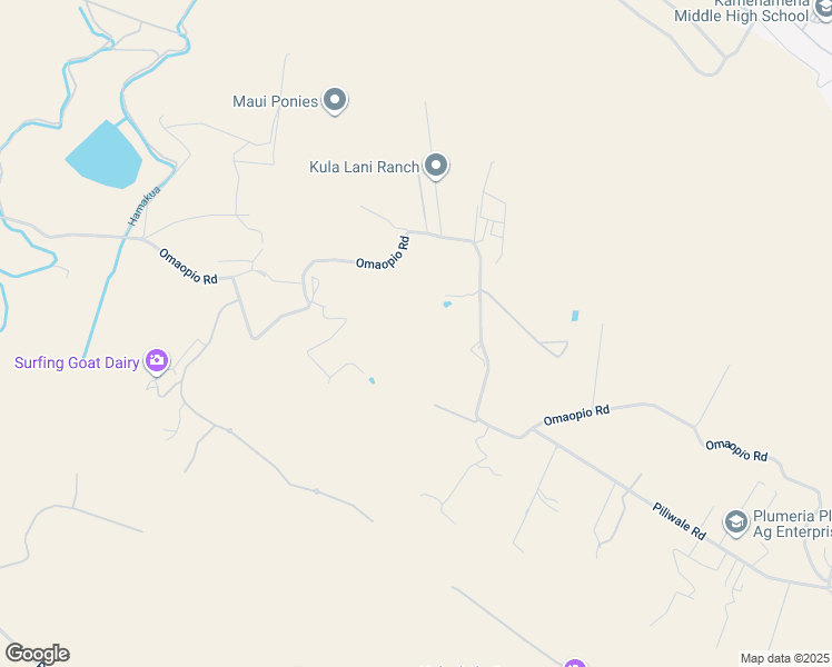 map of restaurants, bars, coffee shops, grocery stores, and more near 0 Omaopio Road in Makawao