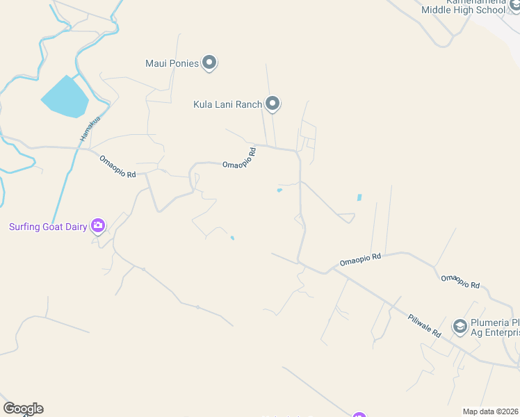 map of restaurants, bars, coffee shops, grocery stores, and more near 0 Omaopio Road in Makawao