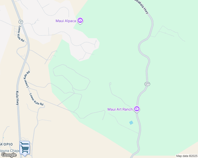 map of restaurants, bars, coffee shops, grocery stores, and more near 13-352 Haleakala Highway in Makawao