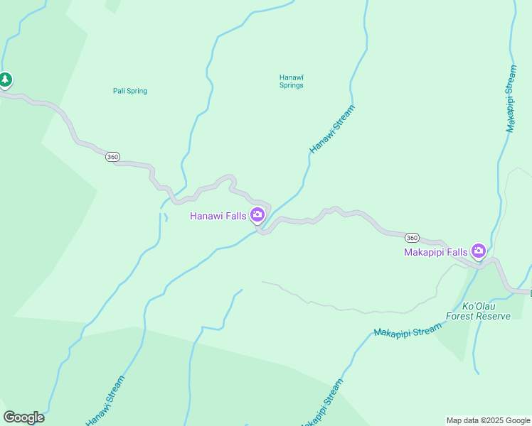 map of restaurants, bars, coffee shops, grocery stores, and more near Hana Highway in Maui County