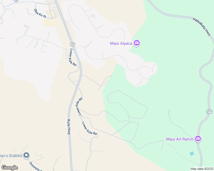 map of restaurants, bars, coffee shops, grocery stores, and more near 22 Noholoa Place in Makawao