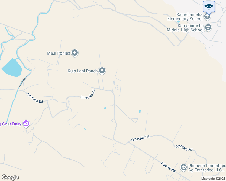 map of restaurants, bars, coffee shops, grocery stores, and more near 2778 Omaopio Road in Kula