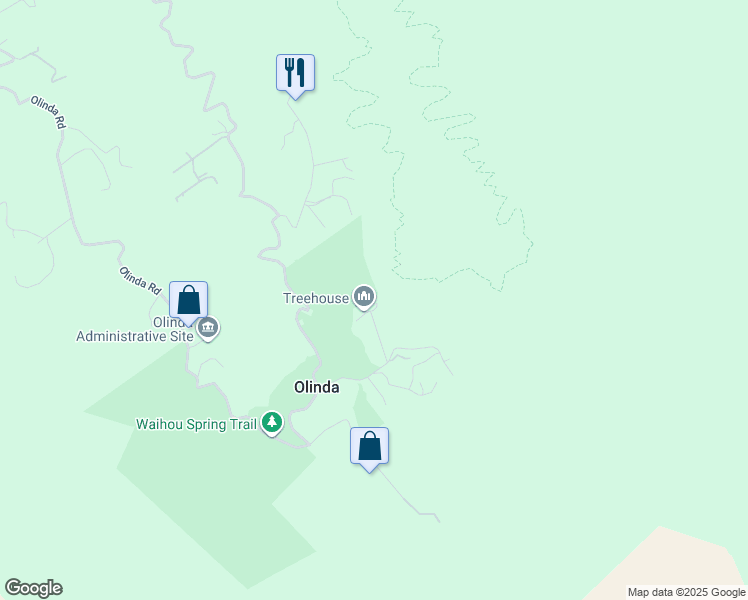 map of restaurants, bars, coffee shops, grocery stores, and more near 123 Alaluana Road in Makawao