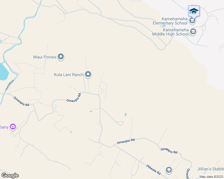 map of restaurants, bars, coffee shops, grocery stores, and more near 2750 Omaopio Road in Kula