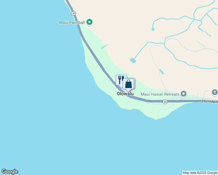 map of restaurants, bars, coffee shops, grocery stores, and more near 63 Kuahulu Place in Lahaina