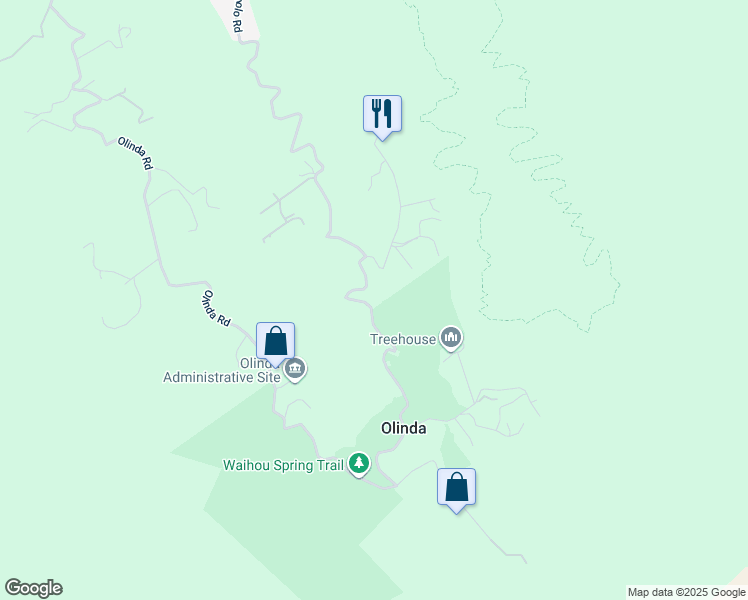 map of restaurants, bars, coffee shops, grocery stores, and more near 2445 Piiholo Road in Makawao