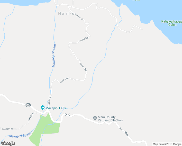 map of restaurants, bars, coffee shops, grocery stores, and more near 344 Nahiku Road in Maui County