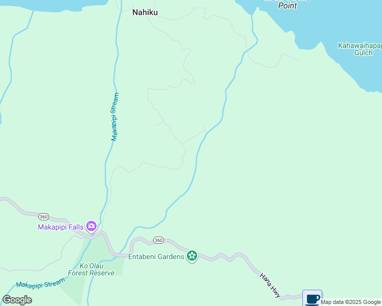 map of restaurants, bars, coffee shops, grocery stores, and more near 344 Nahiku Road in Maui County