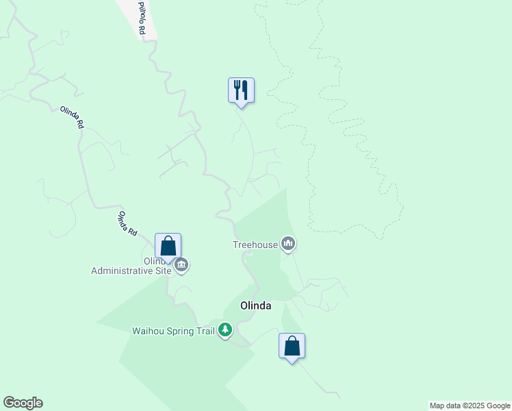 map of restaurants, bars, coffee shops, grocery stores, and more near 1265 Ehu Road in Makawao