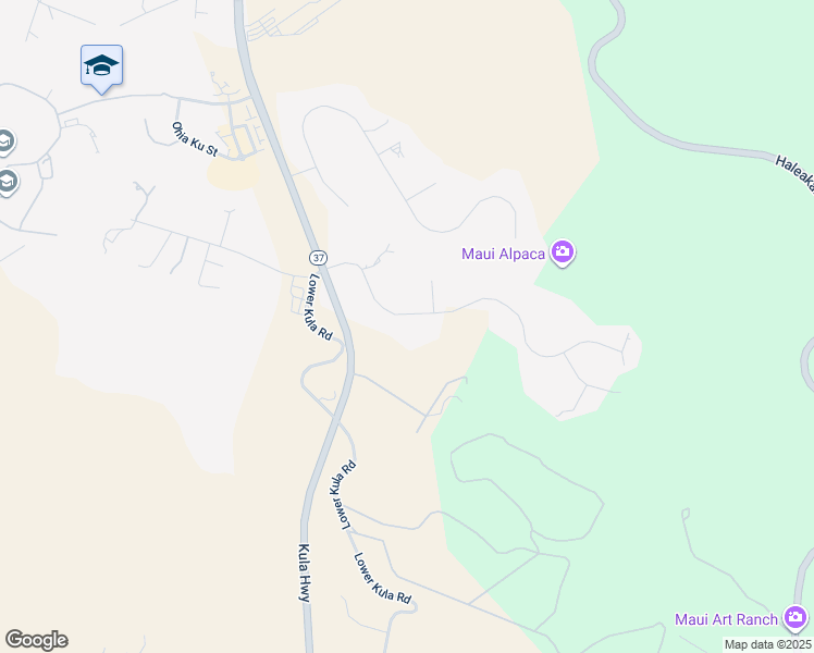 map of restaurants, bars, coffee shops, grocery stores, and more near 144 Hoopalua Drive in Makawao