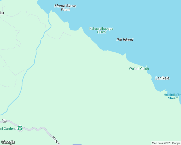 map of restaurants, bars, coffee shops, grocery stores, and more near 1600 Lower Nahiku Road in Maui County