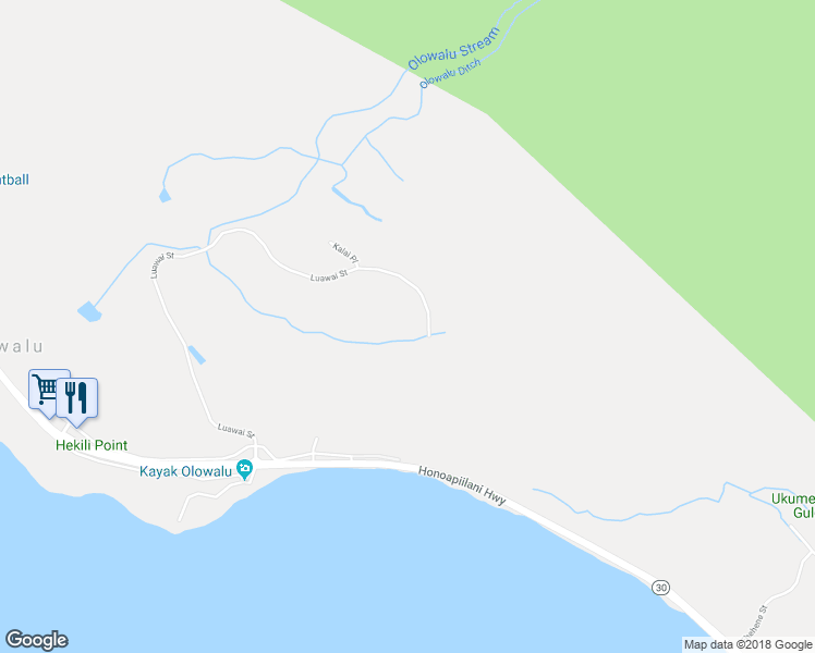 map of restaurants, bars, coffee shops, grocery stores, and more near 255 Luawai Street in Lahaina