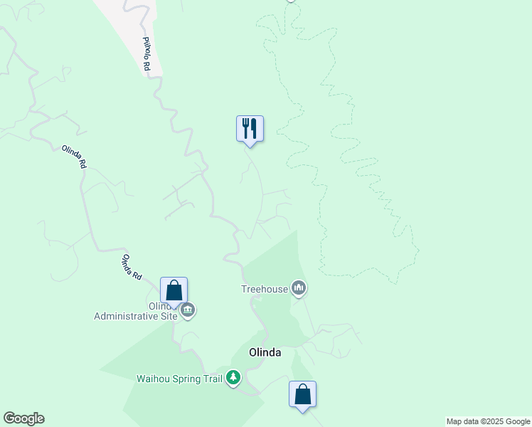 map of restaurants, bars, coffee shops, grocery stores, and more near 29 Makanani Road in Makawao
