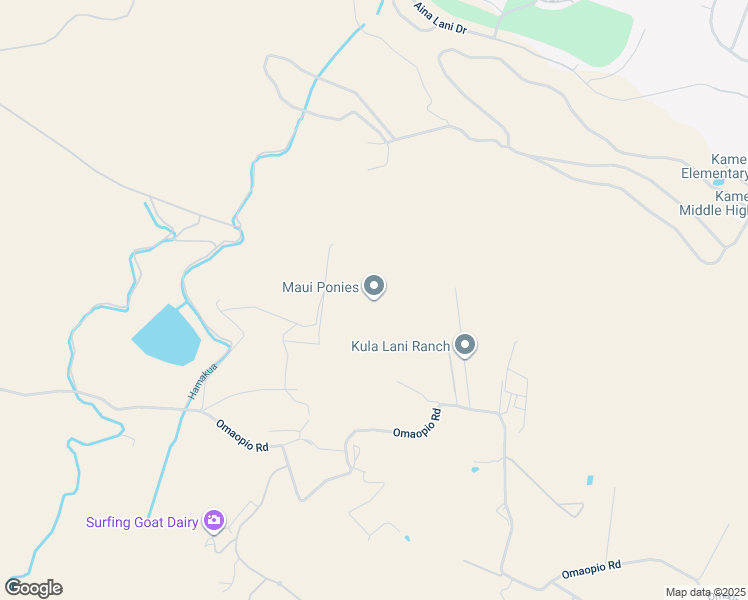 map of restaurants, bars, coffee shops, grocery stores, and more near 2900 Omaopio Road in Kula