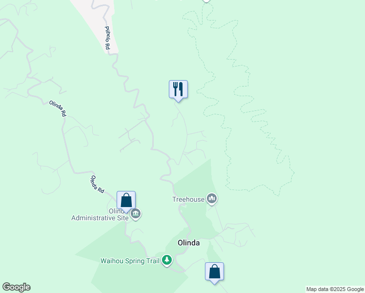 map of restaurants, bars, coffee shops, grocery stores, and more near 11 Ehu Road in Makawao