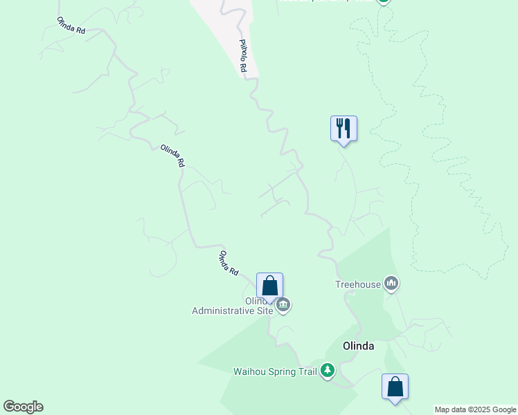 map of restaurants, bars, coffee shops, grocery stores, and more near 61 Naniuka Place in Makawao