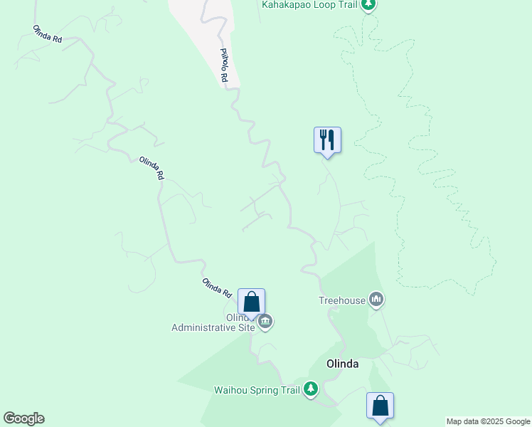 map of restaurants, bars, coffee shops, grocery stores, and more near 43 Naniuka Place in Makawao